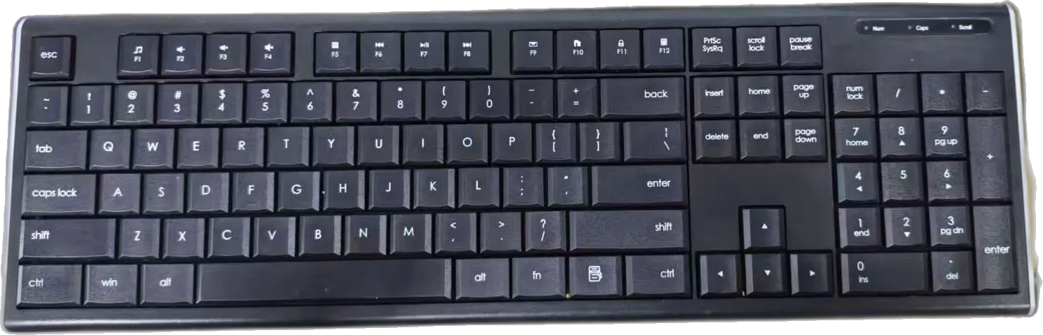 Photo of the on-site keyboard provided to teams.
